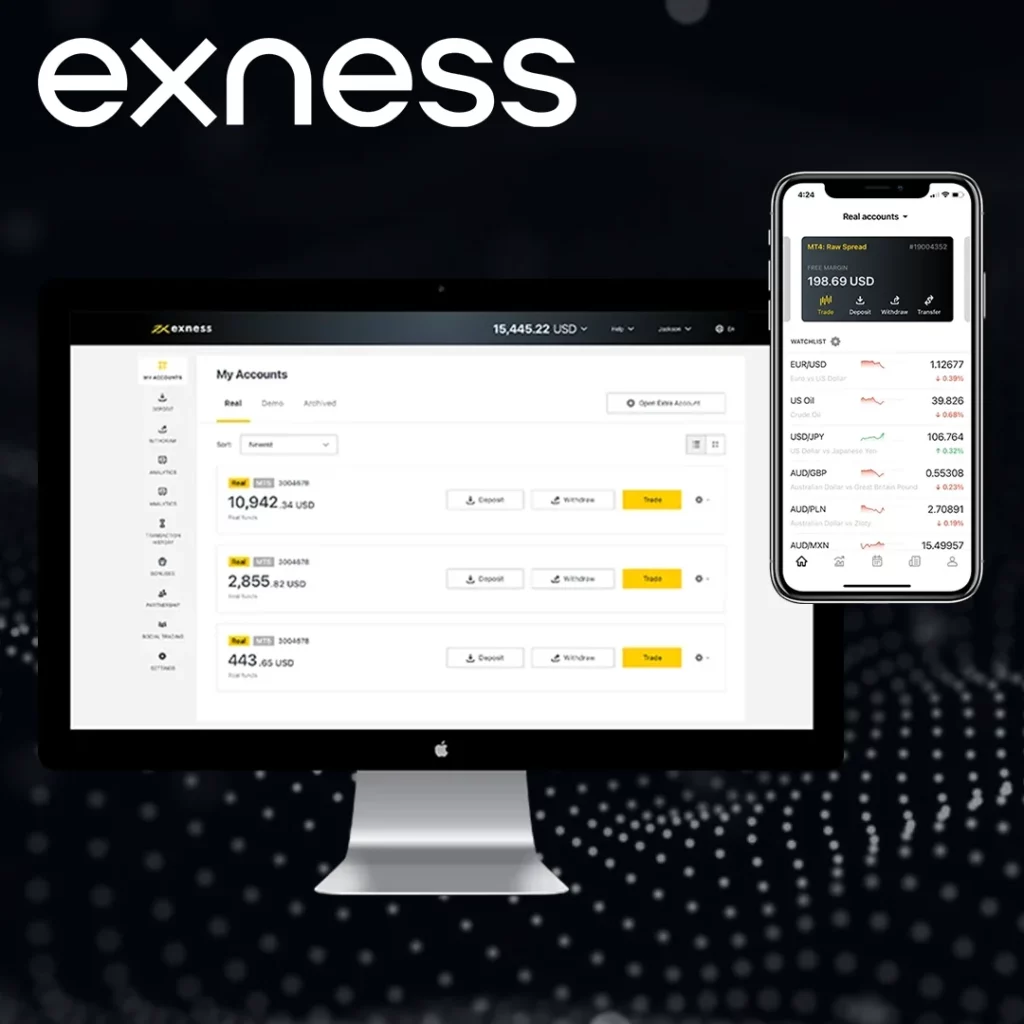 การซื้อขายบน Exness MT5 บนมือถือ
